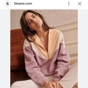 NWT. Sezane Tess sweatshirt - XXS/XS